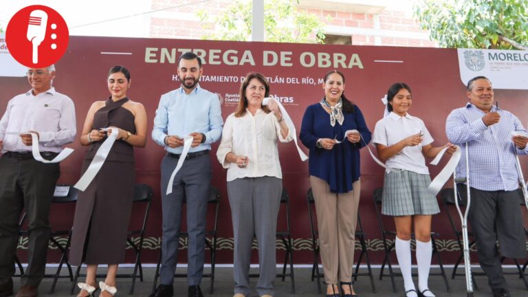 Gobernadora de Morelos inaugura obras de infraestructura educativa en Coatlán del Río