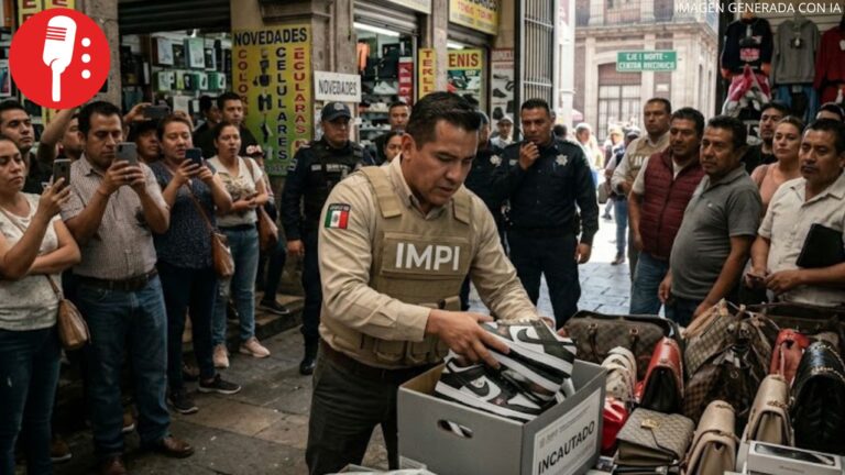 IMPI realiza operativo contra piratería en plaza comercial del Centro Histórico de CDMX
