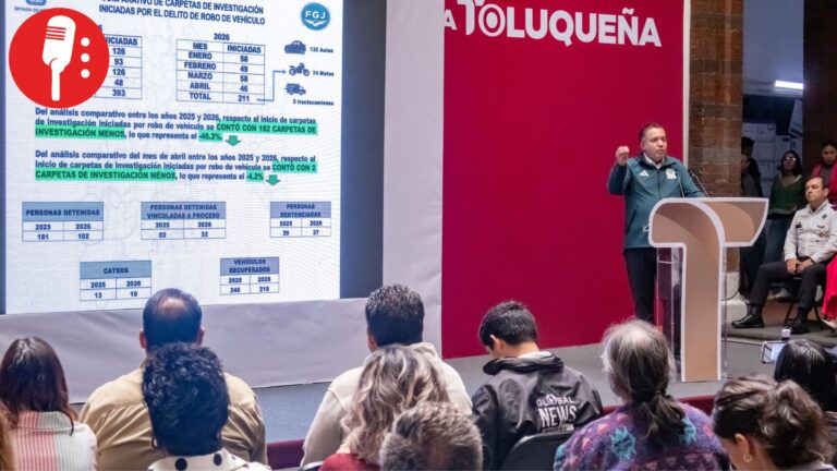 Toluca reporta caída sostenida en delitos de alto impacto