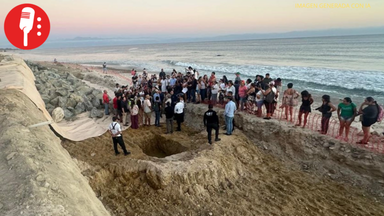 Avanza maquinaria sin permiso en playa Las Cocinas