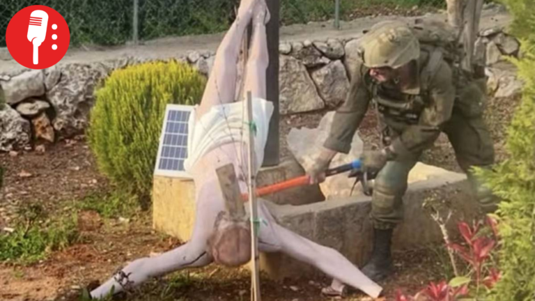 Soldado israelí profana estatua de Cristo en Líbano y desata condena internacional
