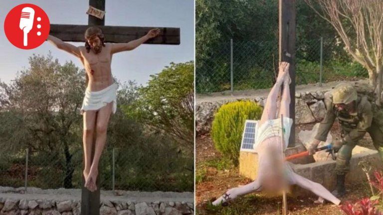 Sancionados soldados israelíes que destruyeron estatua de Jesús en Líbano
