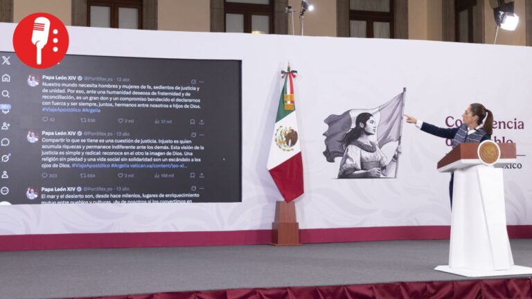 Sheinbaum respalda al papa León XIV y difunde su mensaje de paz tras ataques de Trump