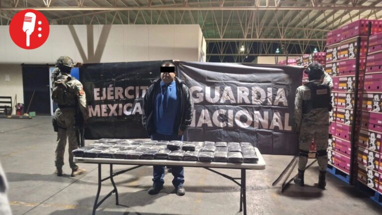 Decomisan 44 kilos de cocaína en un tractocamión en Sonora