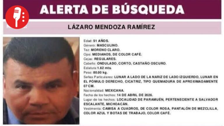 Fiscalía de Michoacán identifica a Lázaro “N”, reportado como desaparecido en Salvador Escalante