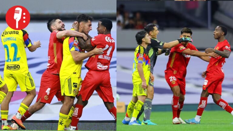 Partido de América vs Toluca termina en golpes y expulsiones
