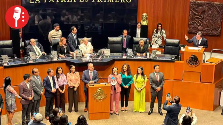 Vendepatrias del PAN defienden a Maru Campos en el Senado