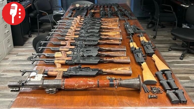 Decomisan lanzacohetes y arsenal que intentaban cruzar a México