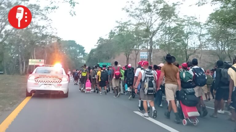 Disuelven caravana migrante en Chiapas