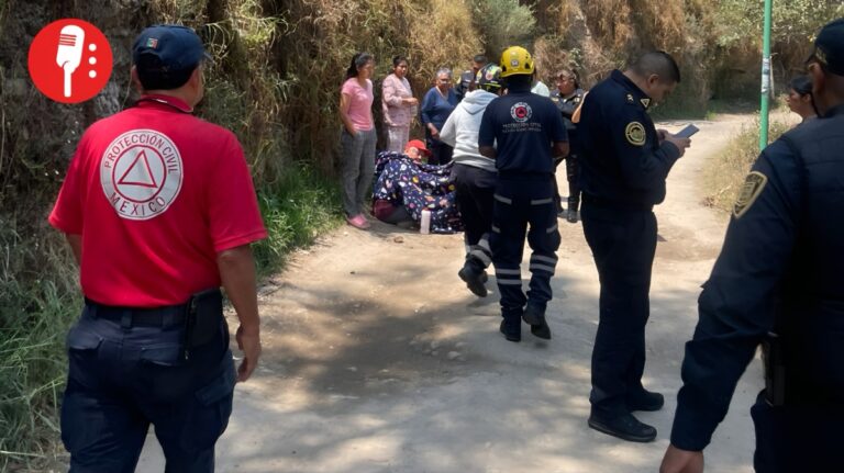 Persona lesionada tras caída en Lomas de Tarango