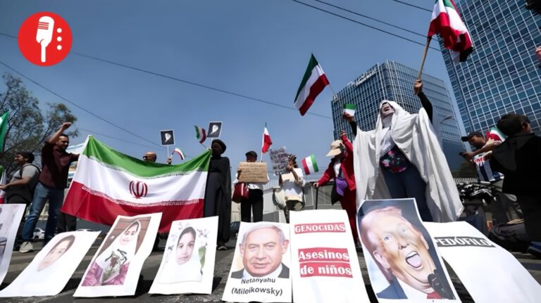 Cientos protestan en apoyo a Irán y en contra de ataques de EUA e Israel
