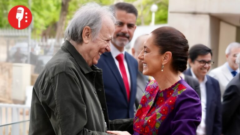 Joan Manuel Serrat elogia a Claudia Sheinbaum en Barcelona