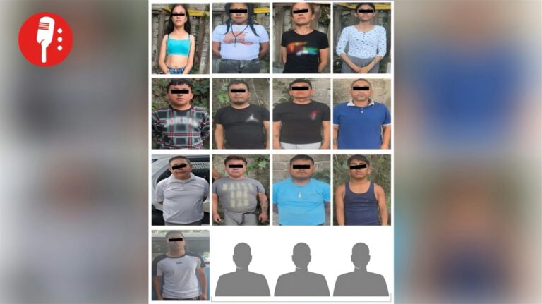 Detienen a 16 por extorsión en Iztacalco
