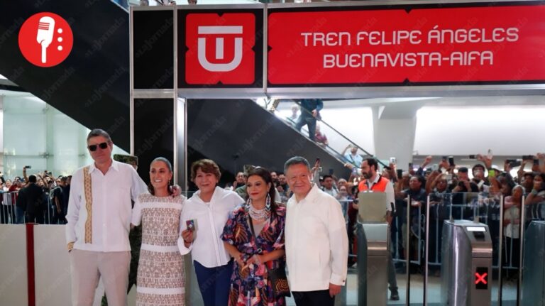 Sheinbaum pone en marcha el tren al AIFA