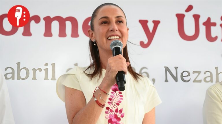 Claudia Sheinbaum exhorta a los niños a amar a su patria en Nezahualcóyotl