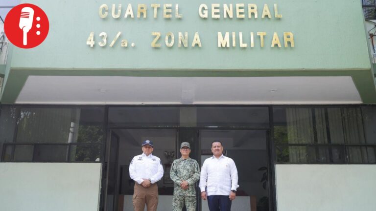 Fiscal General de Michoacán fortalece coordinación con comandante de 43 Zona Militar