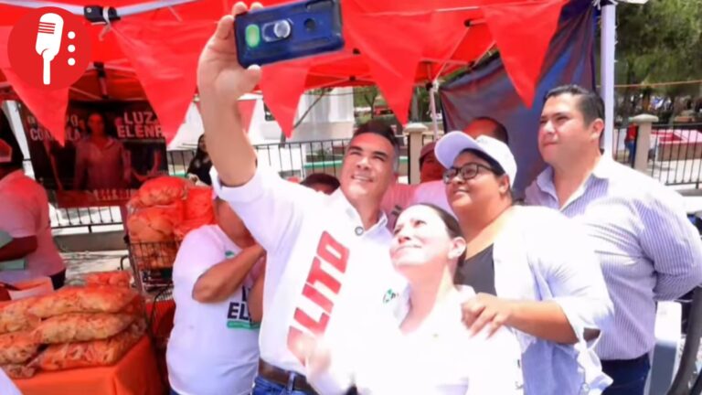 Alito Moreno monta campaña en Coahuila entre acarreo, poses y discursos reciclados