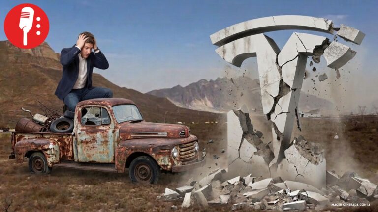 Samuel García presume inversiones, pero Tesla sigue convertida en ruinas