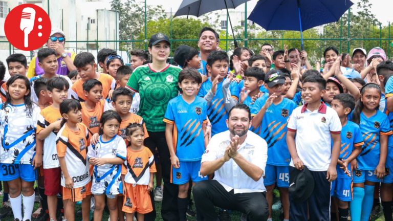 Playa del Carmen inaugura primeras canchas de futbol del programa Mundial Social