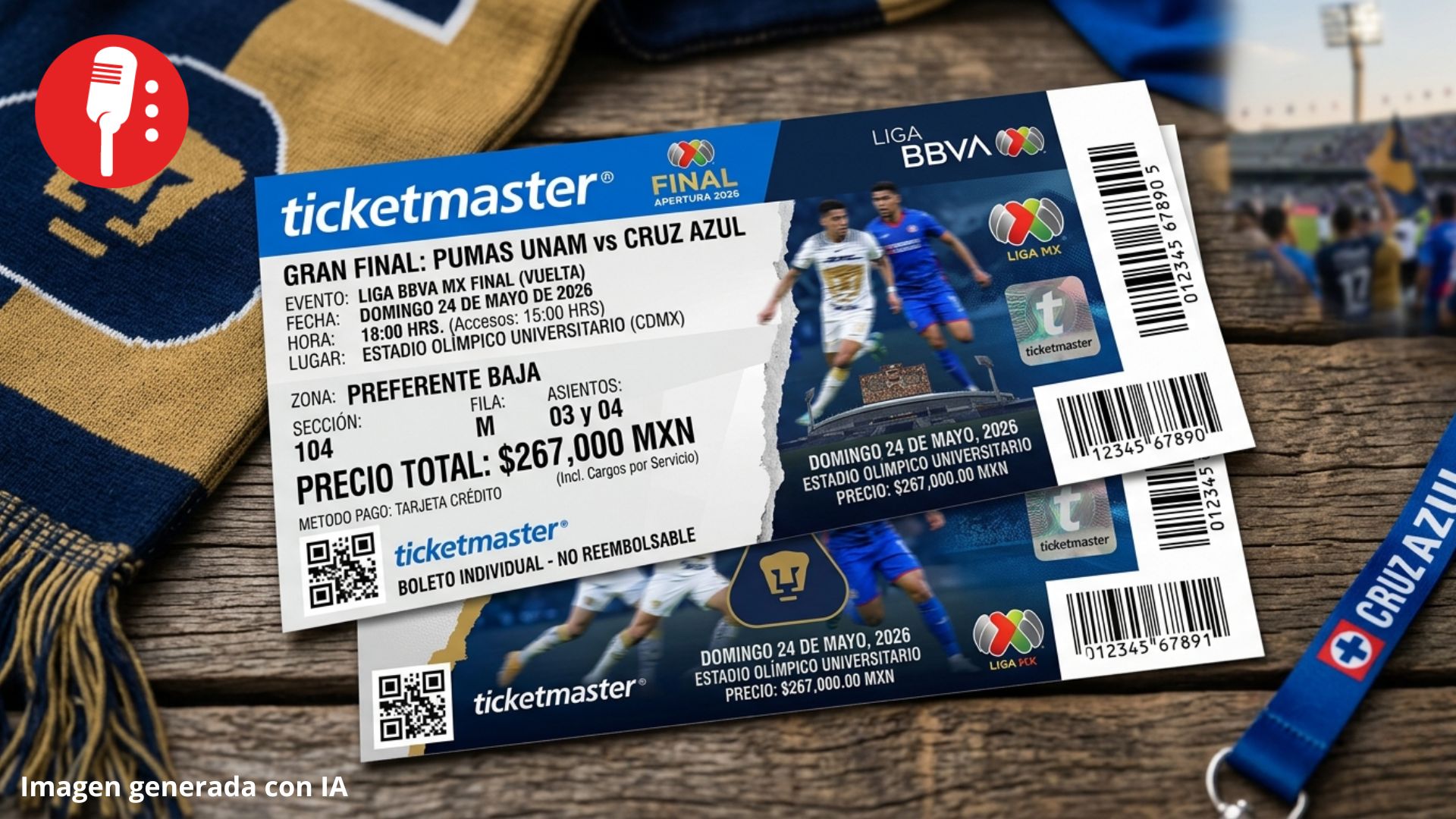 Reventa se dispara para la final Pumas vs Cruz Azul y boletos alcanzan hasta 267 mil pesos