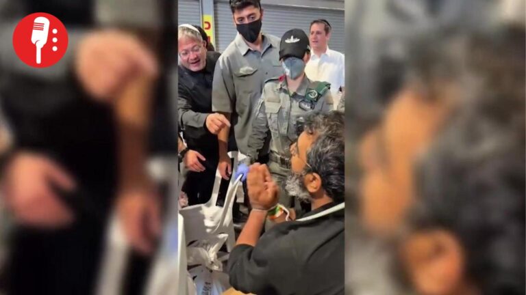Itamar Ben Gvir, ministro israelí, humilla a activistas de la Flotilla Global Sumud