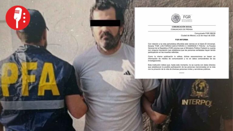 FGR desmiente acusaciones contra los Farías Laguna por asesinato de marinos