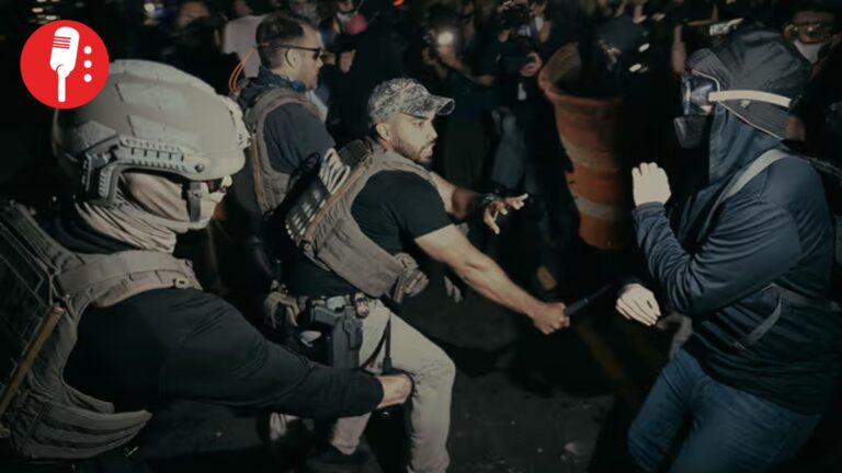 Protestas frente a centro migratorio en Nueva Jersey terminan en enfrentamientos con agentes del ICE
