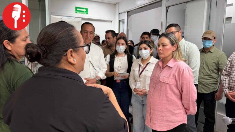 Gobernadora Yeraldine Bonilla Valverde atiende víctimas por incendio en Los Mochis