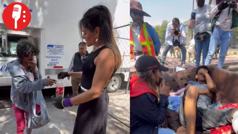 Alessandra Rojo de la Vega ayuda a personas sin hogar con fines mediáticos