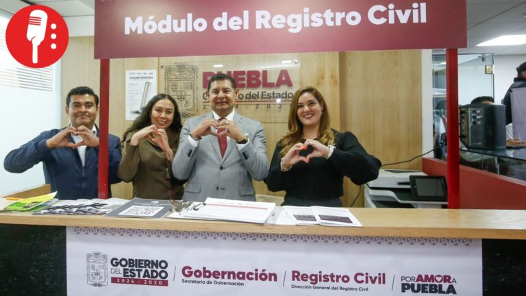 Puebla abre módulo del Registro Civil en CDMX
