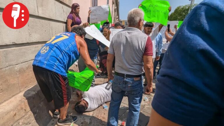 Alcaldesa de Irapuato, Lorena Alfaro, usa porros para reventar protesta