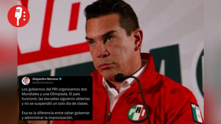 Alito Moreno desata furia en redes por elogiar al PRI de 1968
