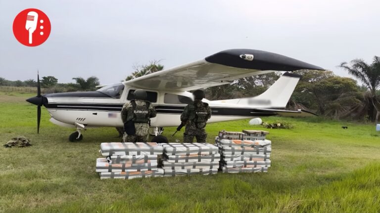 Decomisan avioneta con cocaína en Tabasco