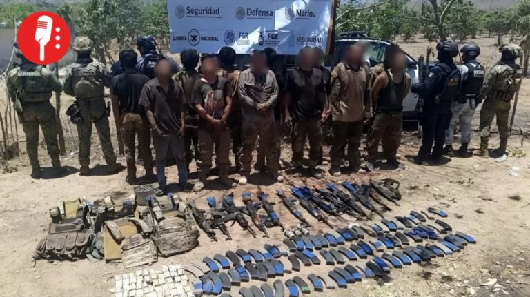La Marina detiene a 13 presuntos miembros de “Los Chapitos” en Sinaloa
