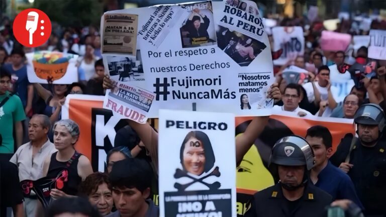 Protestas masivas en Lima contra Keiko Fujimori