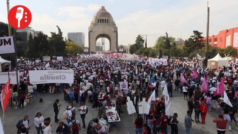 Sheinbaum celebra su segundo aniversario en el Monumento a la Revolución
