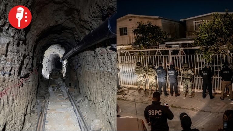 Descubren narcotúnel en Tijuana que conecta con Estados Unidos