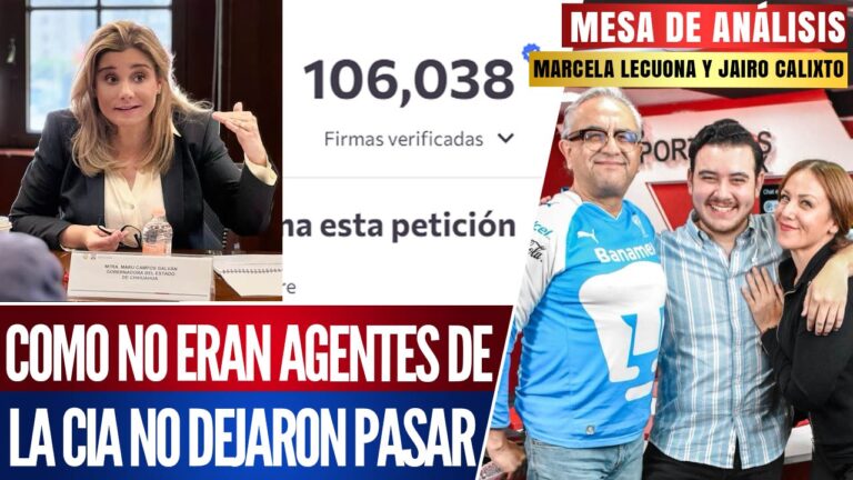 Mesa de Análisis | Como no eran agentes de la CIA, Maru Campos no los dejó pasar: Jairo y Marcela