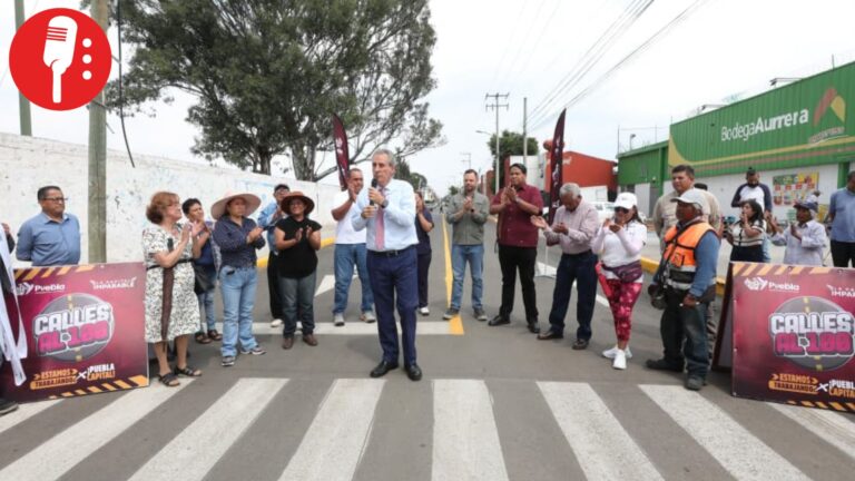 Avanza Tren Capitalino de Pavimentación con obra en Puebla capital