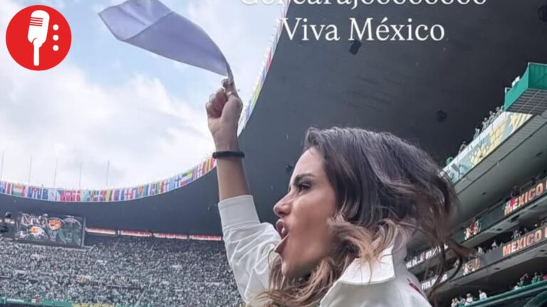 Alessandra Rojo, única ridícula que sacó pañuelo blanco como protesta contra Morena