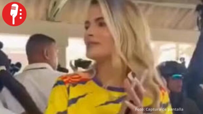 Nueva primera dama de Colombia se limpia la mano tras saludar al pueblo