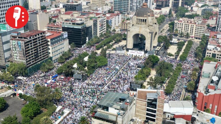 Sheinbaum reúne a 130 mil personas en el Monumento a la Revolución