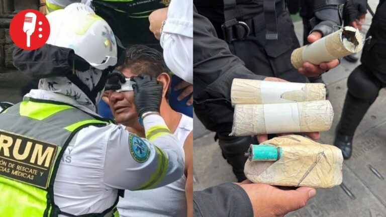 Maestro está en riesgo de perder ojo por petardo de la misma CNTE