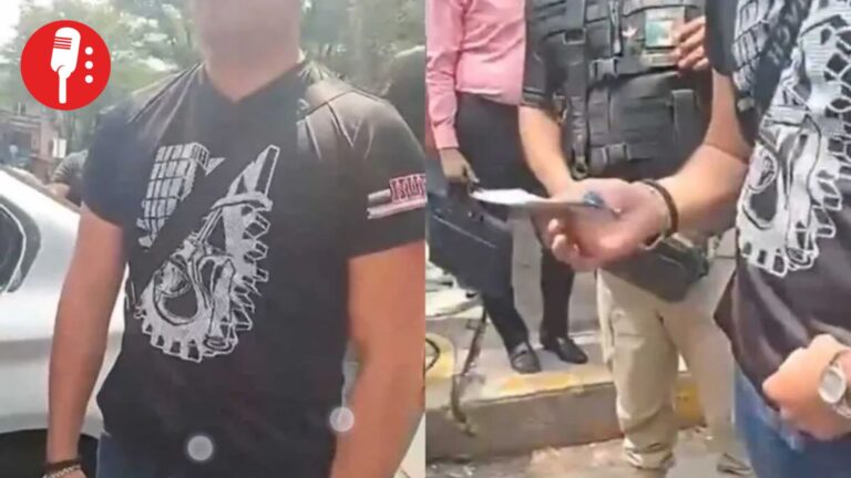 Hombres con chalecos antibalas entregan dinero a estudiantes del IPN