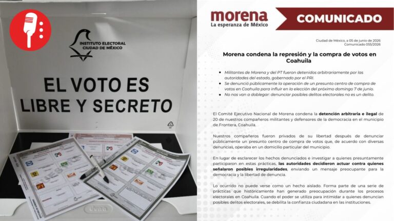 Morena acusa represión en Coahuila tras denunciar compra de votos