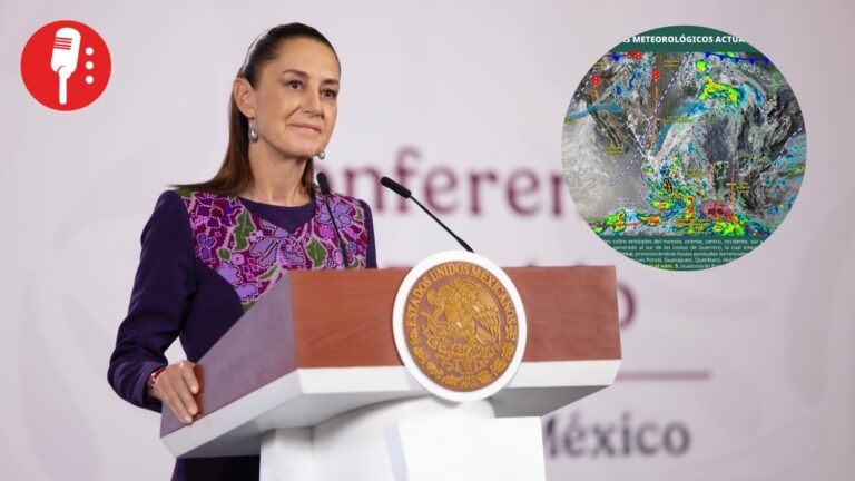Ante la llegada de tormenta Boris, Sheinbaum exhorta a Guerrero y Oaxaca a mantenerse alerta