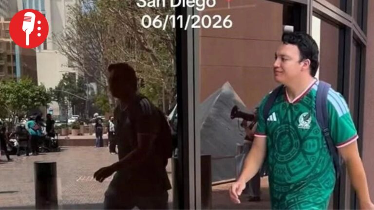 Exhiben a trabajador del ICE usando jersey de México; desata indignación