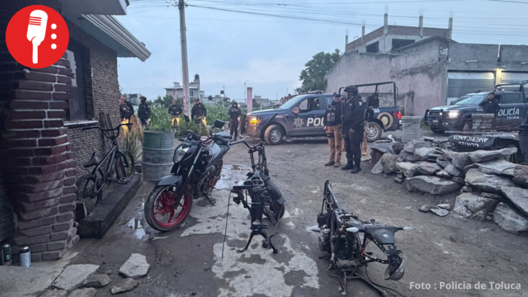 Cae banda de robo de motos en Toluca