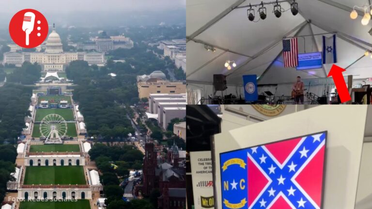 ¡Ridículo! Trump presume multitud en su feria patriótica, pero estaba vacía