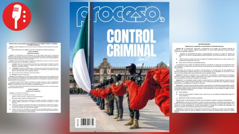 Proceso usa IA para mancillar bandera de México con crimen organizado